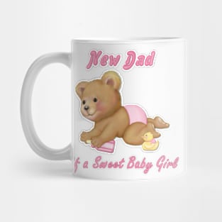 Crawling Teddy - New Dad of Girl Mug